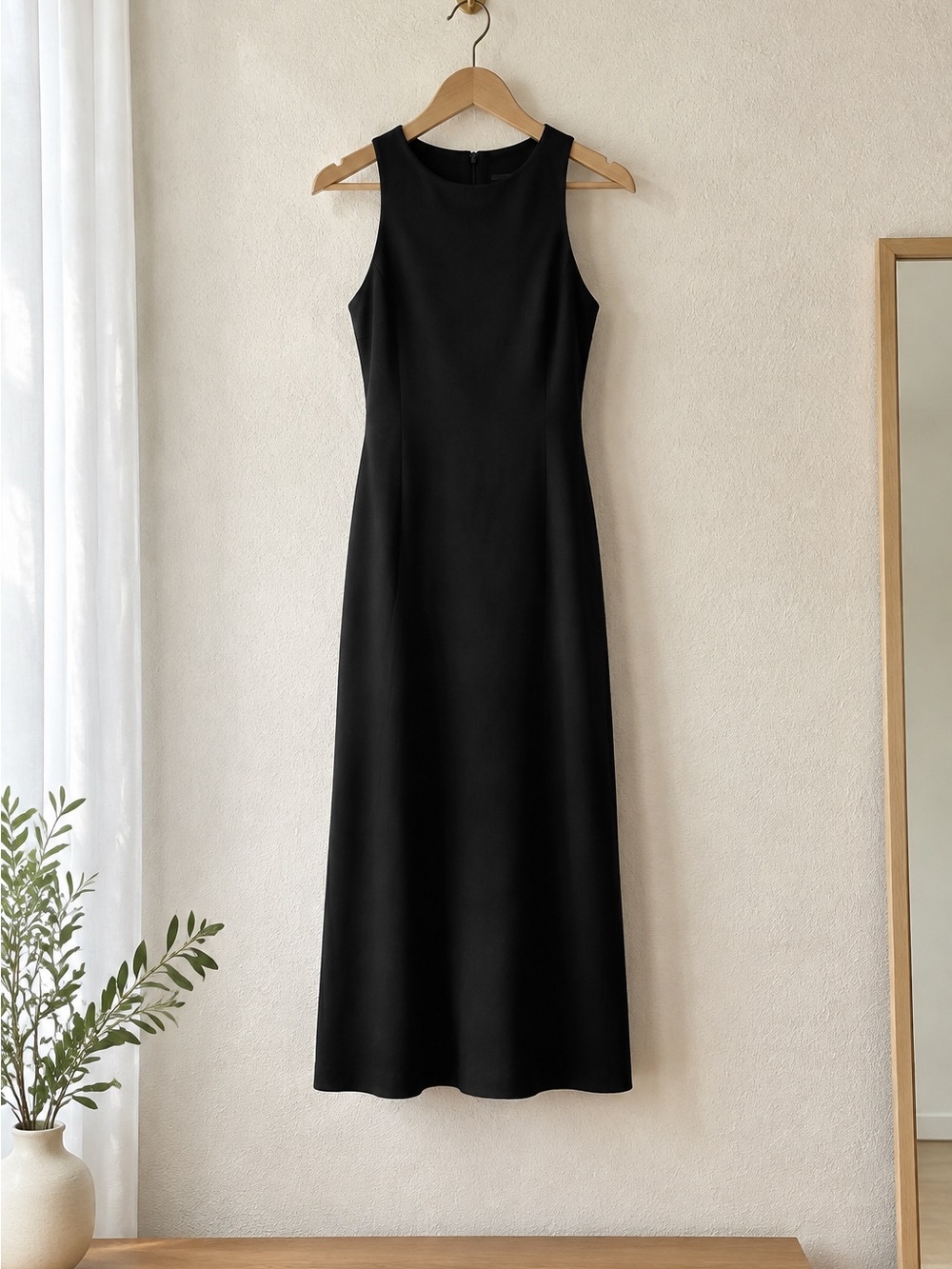 Classic Black Sleeveless Maxi Dress